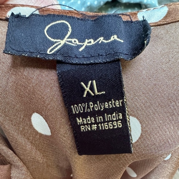 JAPNA  Brown Polkadot Pinup Style. Spaghetti Strap Midi Dress Size XL Hourglass - Picture 14 of 15